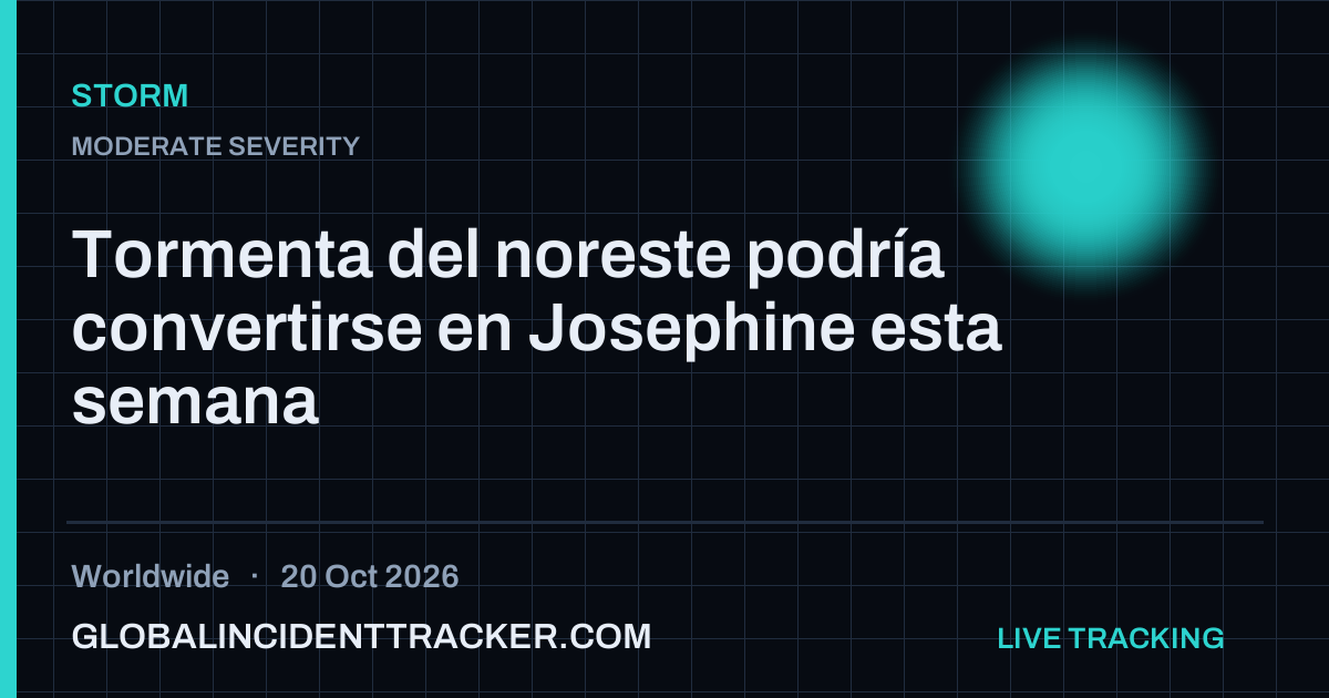 Storm incident in worldwide on 20 October 2026 — Global Incident Tracker report card