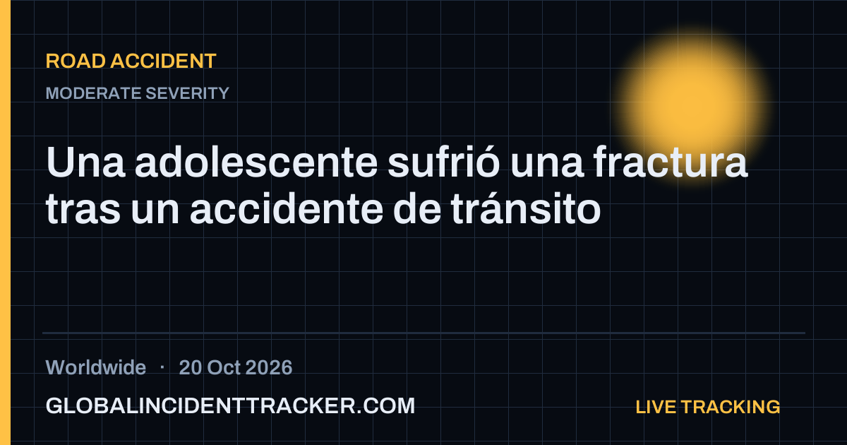 Road Accident incident in worldwide on 20 October 2026 — Global Incident Tracker report card