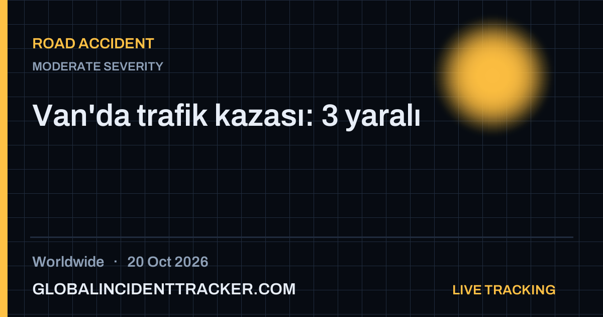 Road Accident incident in worldwide on 20 October 2026 — Global Incident Tracker report card
