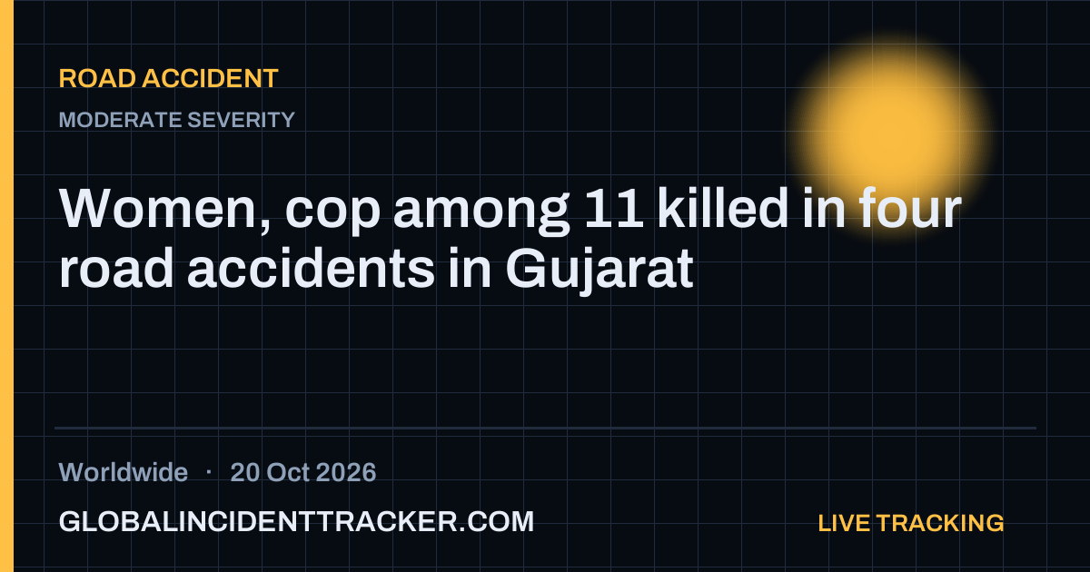 Road Accident incident in worldwide on 20 October 2026 — Global Incident Tracker report card