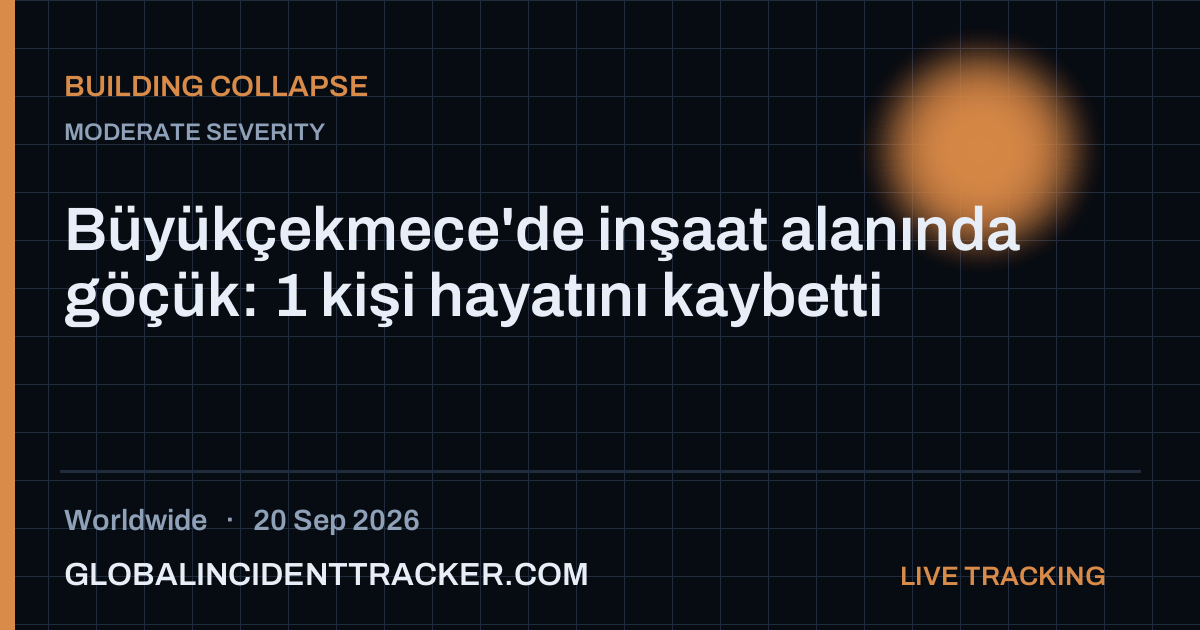 Building Collapse incident in worldwide on 20 September 2026 — Global Incident Tracker report card