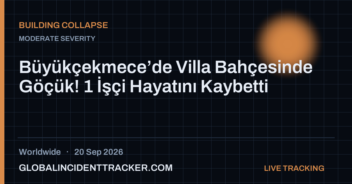 Building Collapse incident in worldwide on 20 September 2026 — Global Incident Tracker report card
