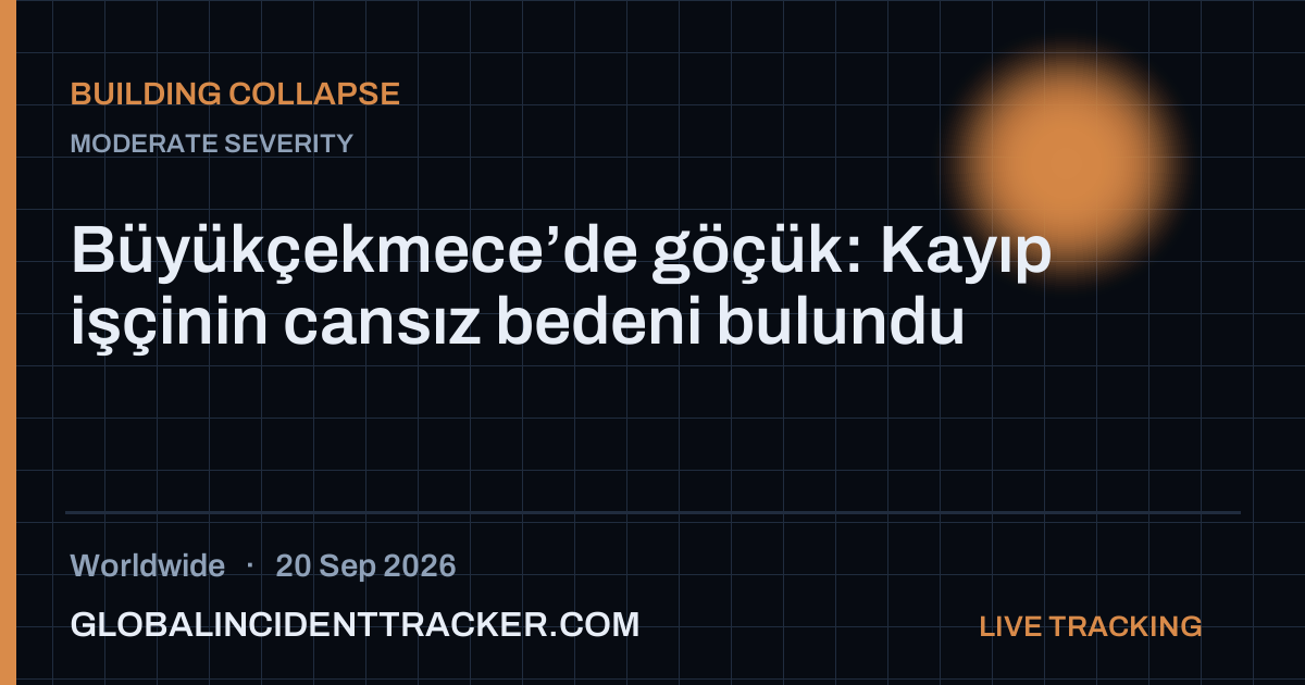 Building Collapse incident in worldwide on 20 September 2026 — Global Incident Tracker report card