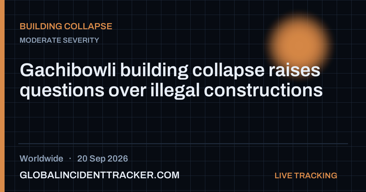 Building Collapse incident in worldwide on 20 September 2026 — Global Incident Tracker report card