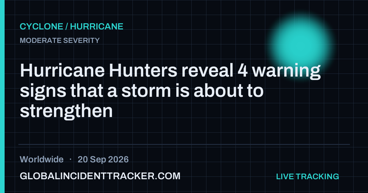 Cyclone / Hurricane incident in worldwide on 20 September 2026 — Global Incident Tracker report card