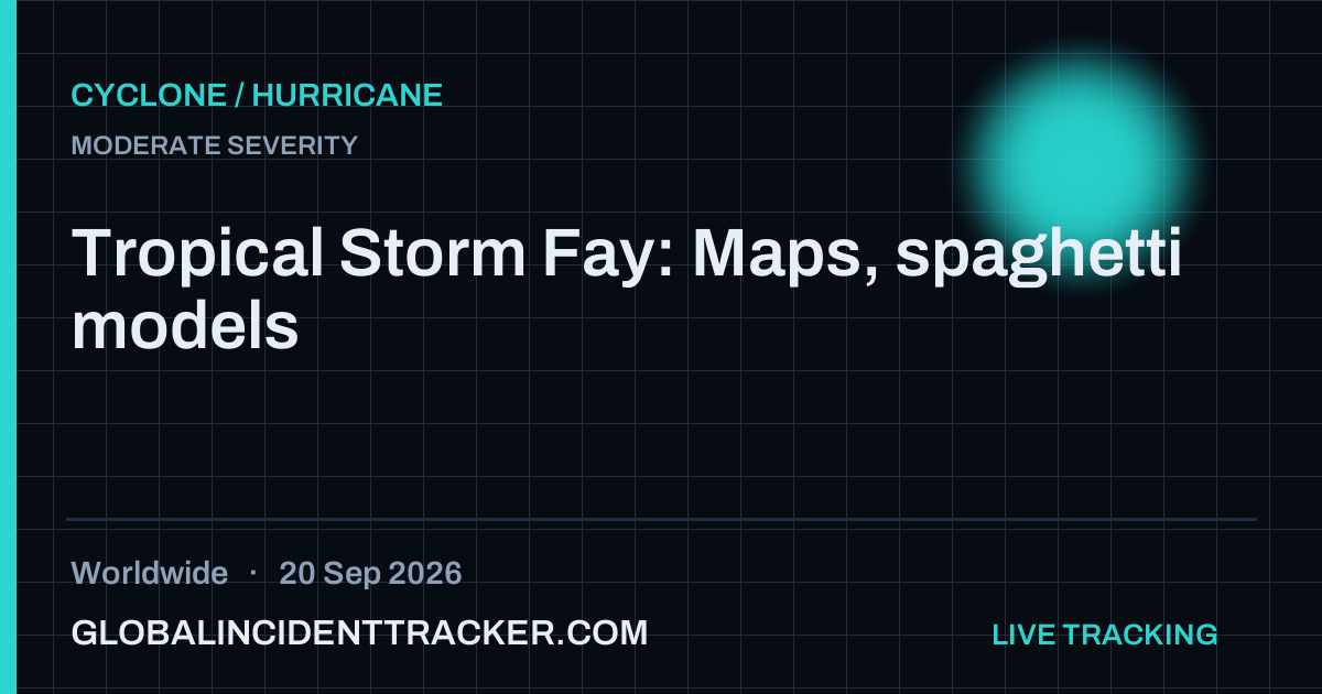 Cyclone / Hurricane incident in worldwide on 20 September 2026 — Global Incident Tracker report card