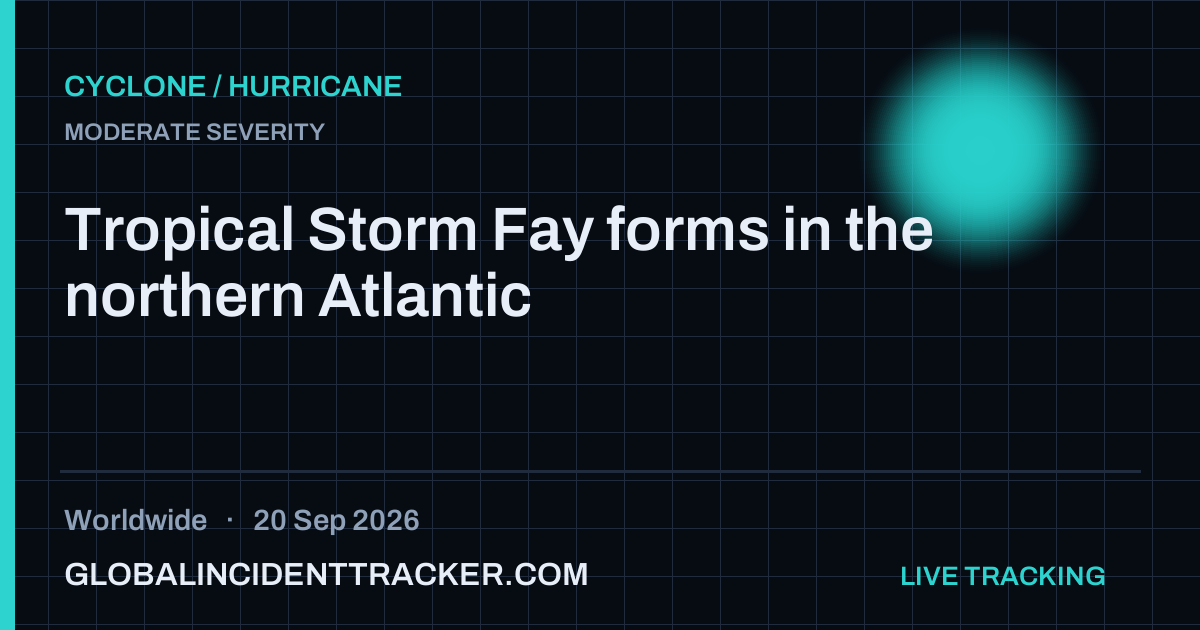 Cyclone / Hurricane incident in worldwide on 20 September 2026 — Global Incident Tracker report card