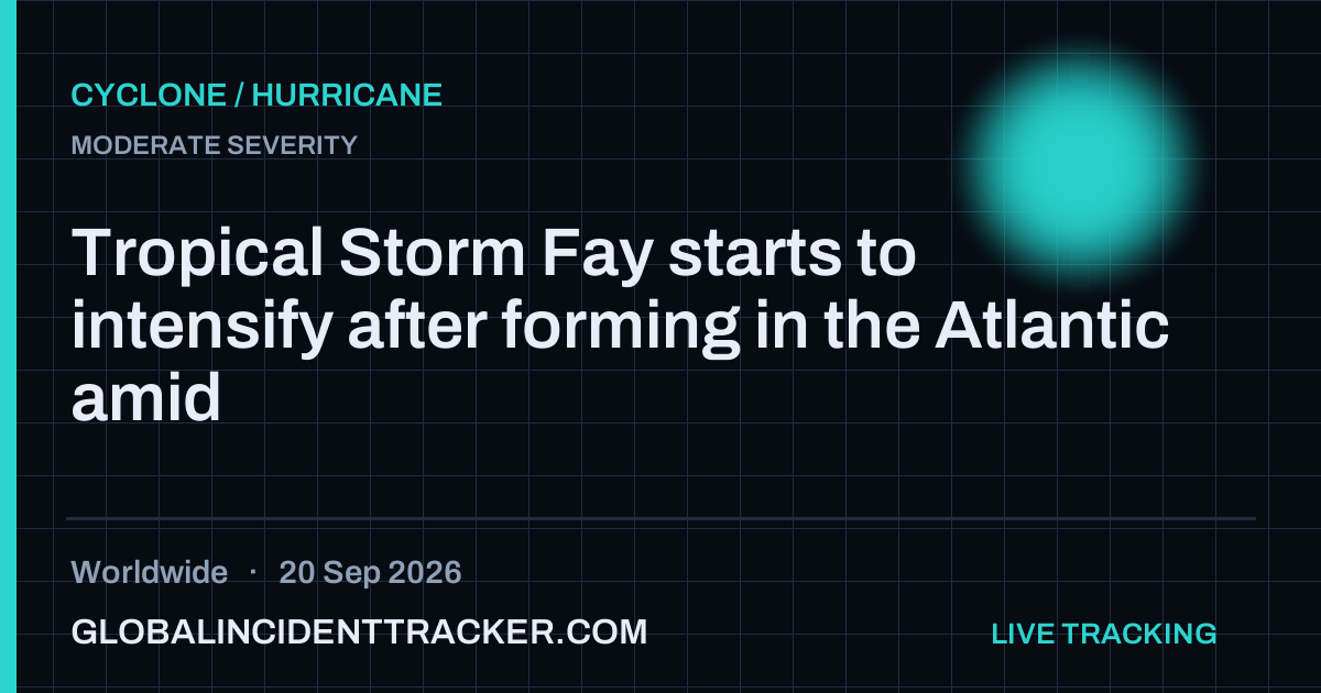 Cyclone / Hurricane incident in worldwide on 20 September 2026 — Global Incident Tracker report card
