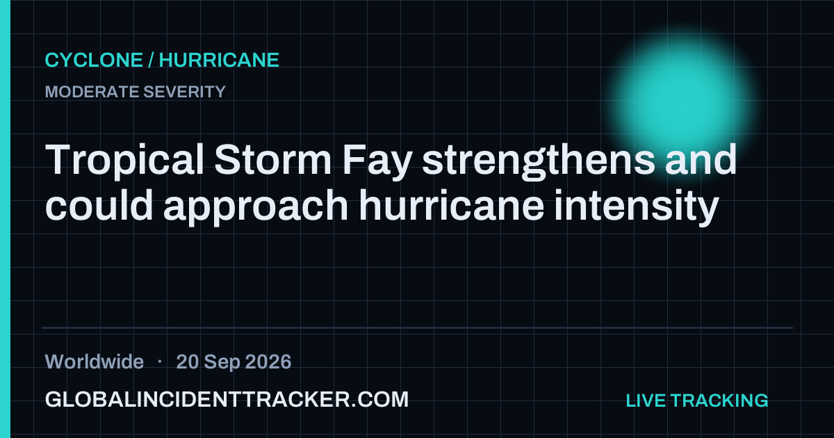 Cyclone / Hurricane incident in worldwide on 20 September 2026 — Global Incident Tracker report card