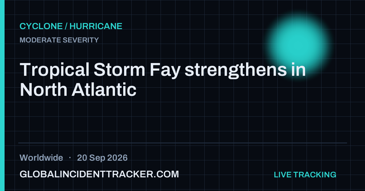 Cyclone / Hurricane incident in worldwide on 20 September 2026 — Global Incident Tracker report card