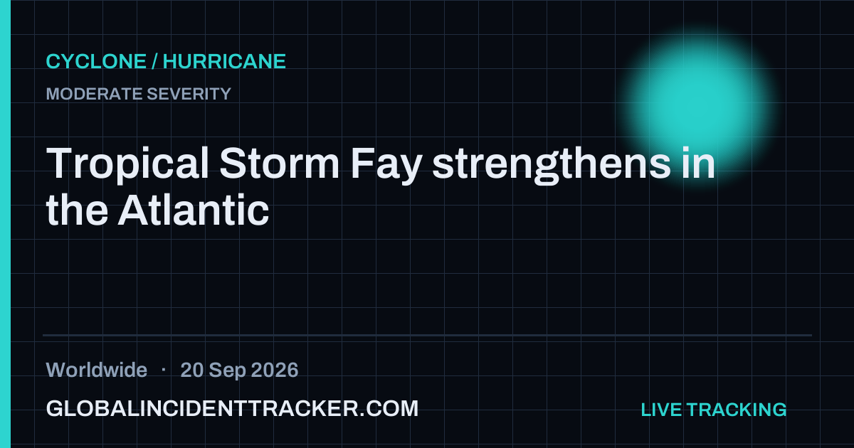 Cyclone / Hurricane incident in worldwide on 20 September 2026 — Global Incident Tracker report card