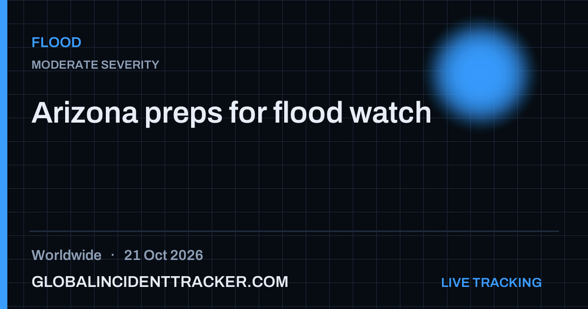 Flood incident in worldwide on 21 October 2026 — Global Incident Tracker report card