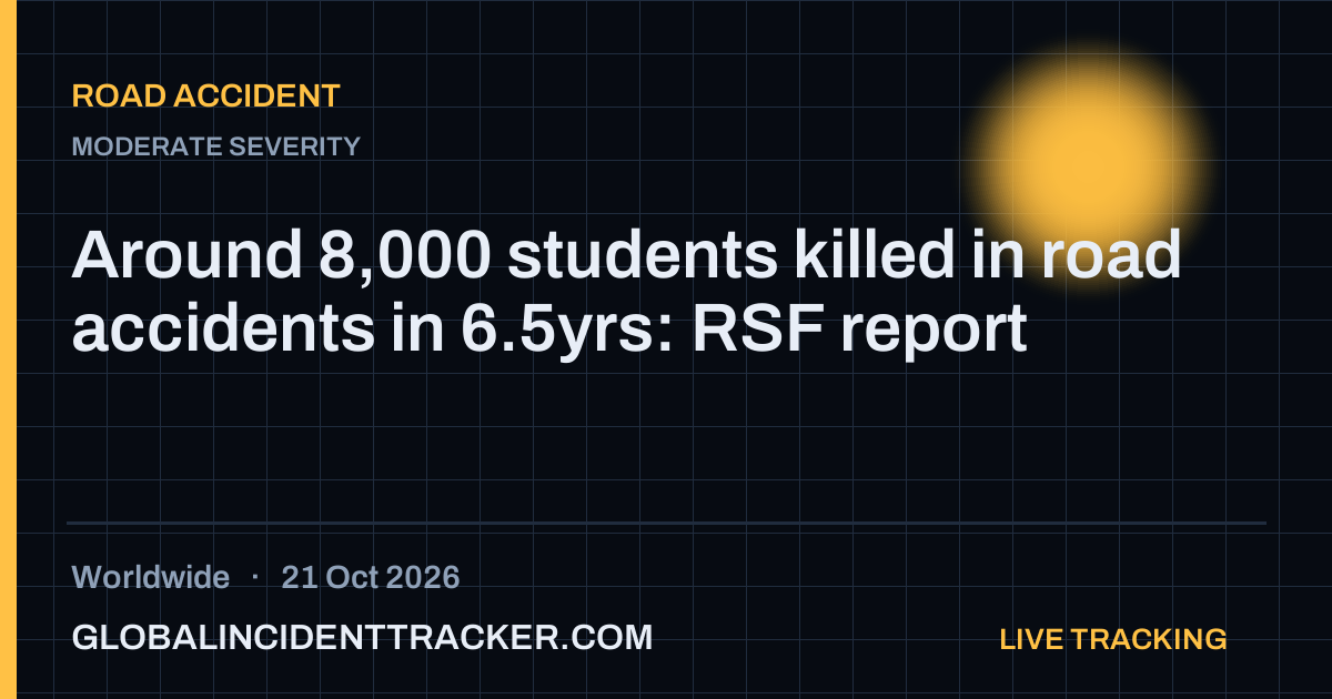 Road Accident incident in worldwide on 21 October 2026 — Global Incident Tracker report card