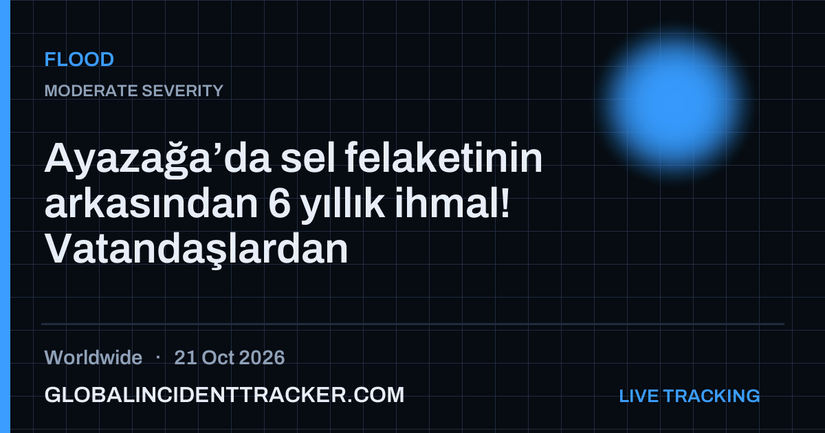 Flood incident in worldwide on 21 October 2026 — Global Incident Tracker report card