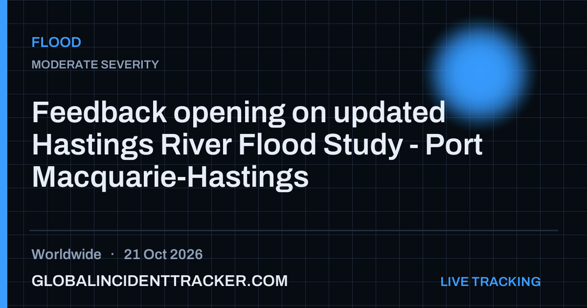 Flood incident in worldwide on 21 October 2026 — Global Incident Tracker report card