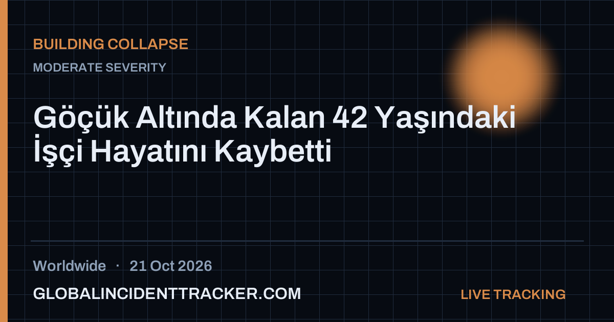 Building Collapse incident in worldwide on 21 October 2026 — Global Incident Tracker report card
