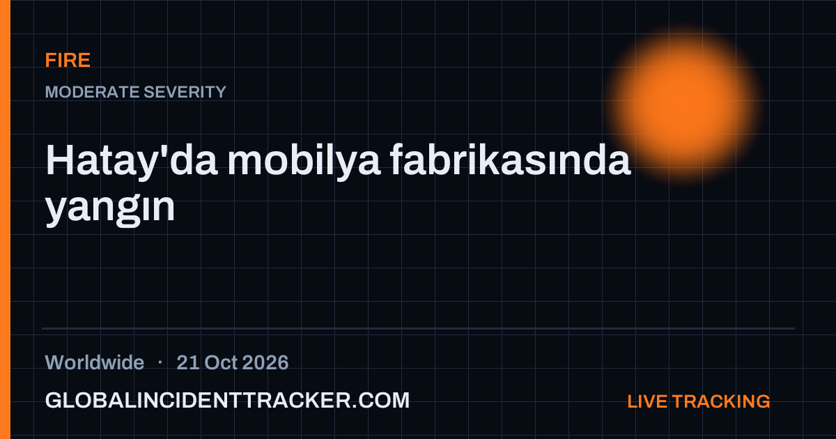 Fire incident in worldwide on 21 October 2026 — Global Incident Tracker report card