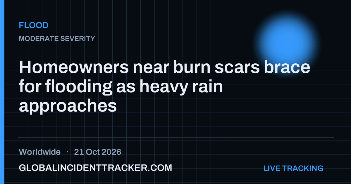 Flood incident in worldwide on 21 October 2026 — Global Incident Tracker report card