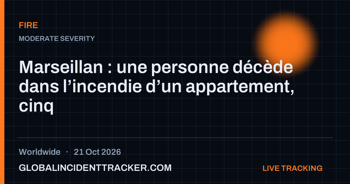 Fire incident in worldwide on 21 October 2026 — Global Incident Tracker report card