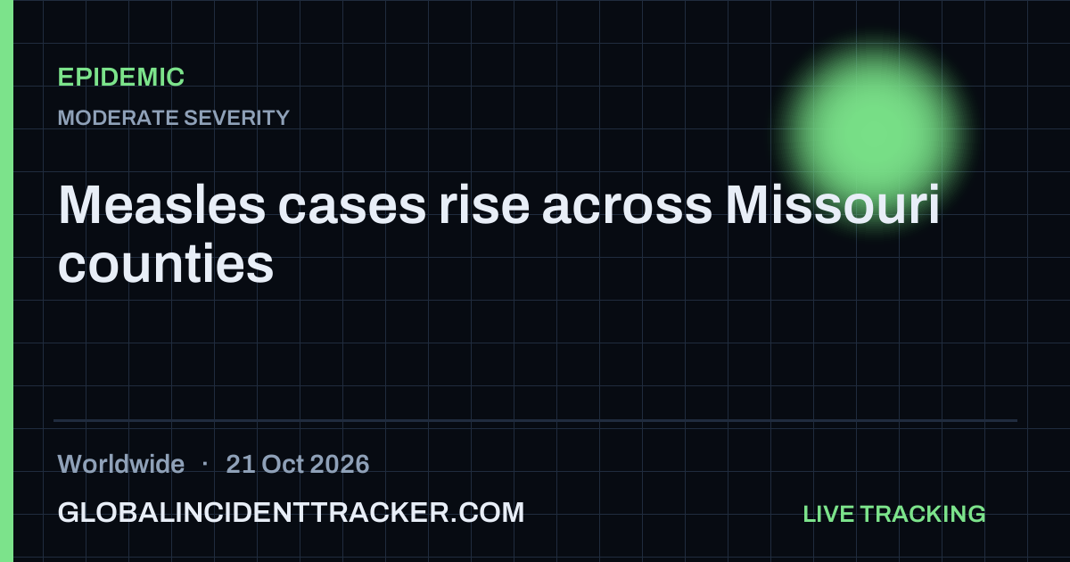Epidemic incident in worldwide on 21 October 2026 — Global Incident Tracker report card