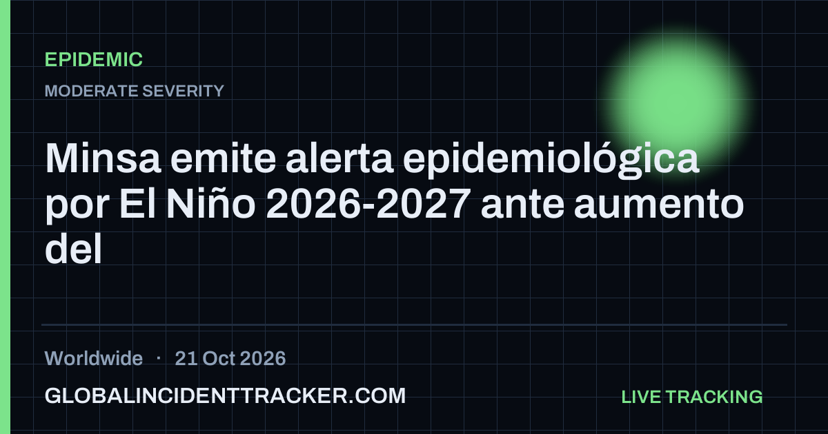 Epidemic incident in worldwide on 21 October 2026 — Global Incident Tracker report card