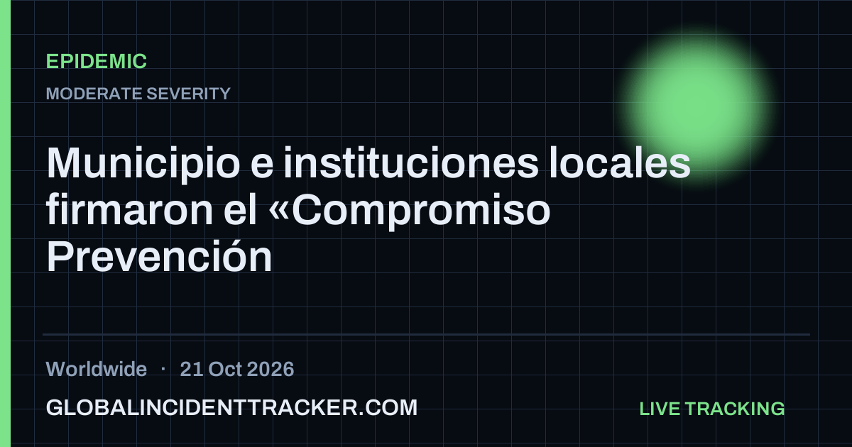 Epidemic incident in worldwide on 21 October 2026 — Global Incident Tracker report card