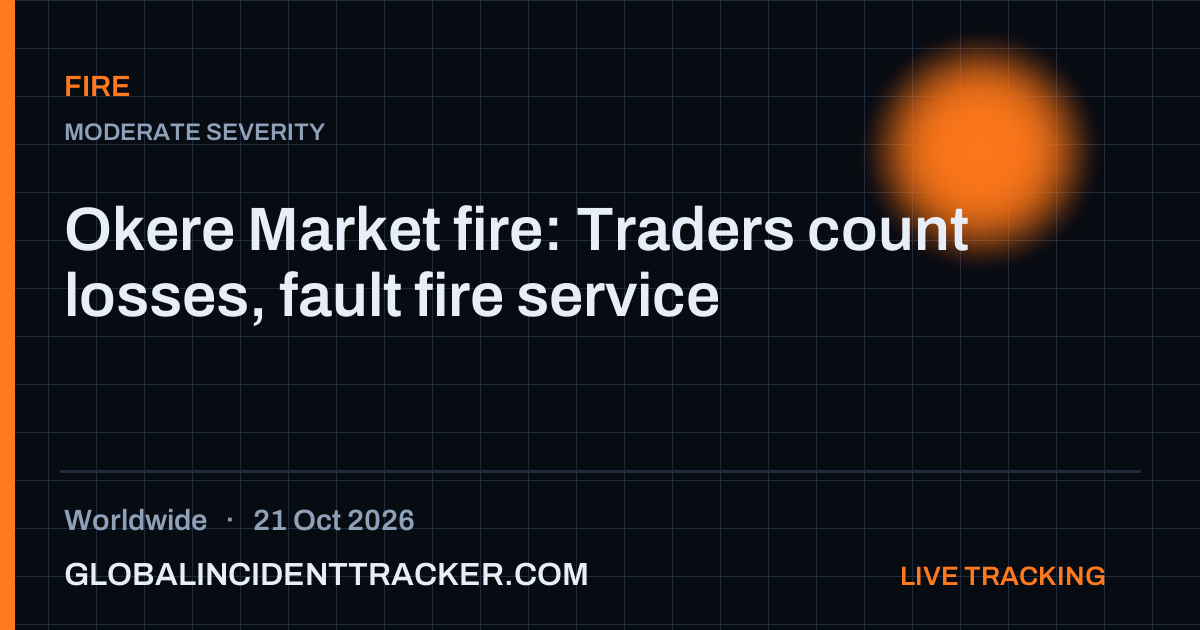 Fire incident in worldwide on 21 October 2026 — Global Incident Tracker report card
