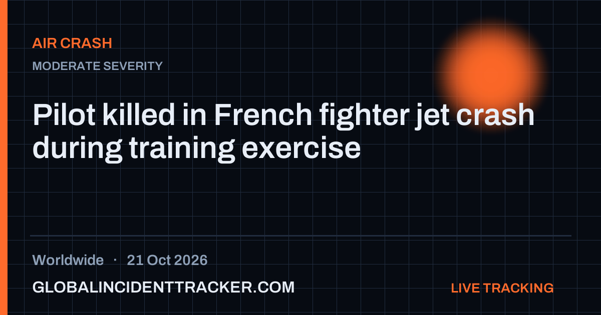 Pilot killed in French fighter jet crash during training exercise — 21 ...