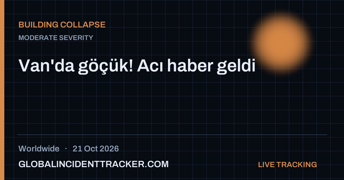Building Collapse incident in worldwide on 21 October 2026 — Global Incident Tracker report card