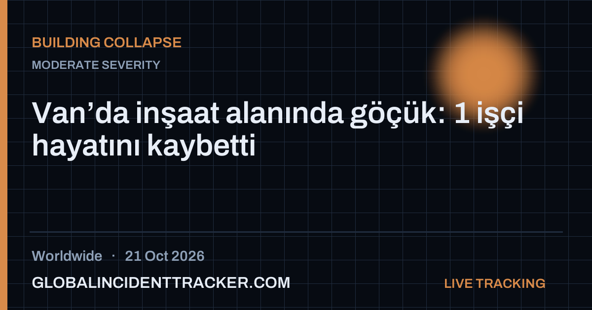 Building Collapse incident in worldwide on 21 October 2026 — Global Incident Tracker report card