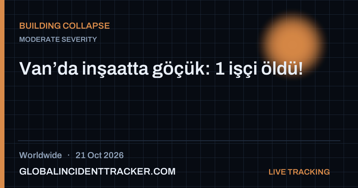 Building Collapse incident in worldwide on 21 October 2026 — Global Incident Tracker report card