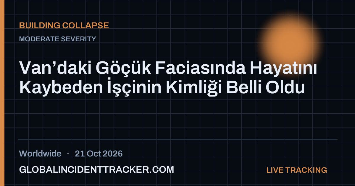 Building Collapse incident in worldwide on 21 October 2026 — Global Incident Tracker report card