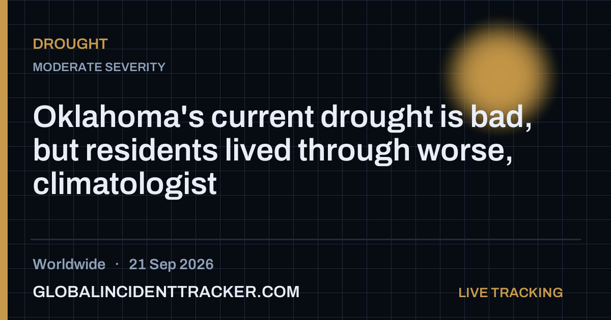 Drought incident in worldwide on 21 September 2026 — Global Incident Tracker report card