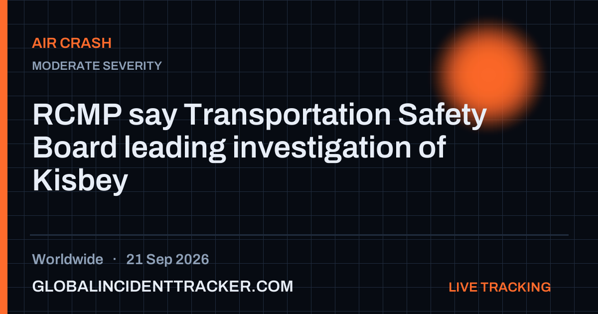 Air Crash incident in worldwide on 21 September 2026 — Global Incident Tracker report card