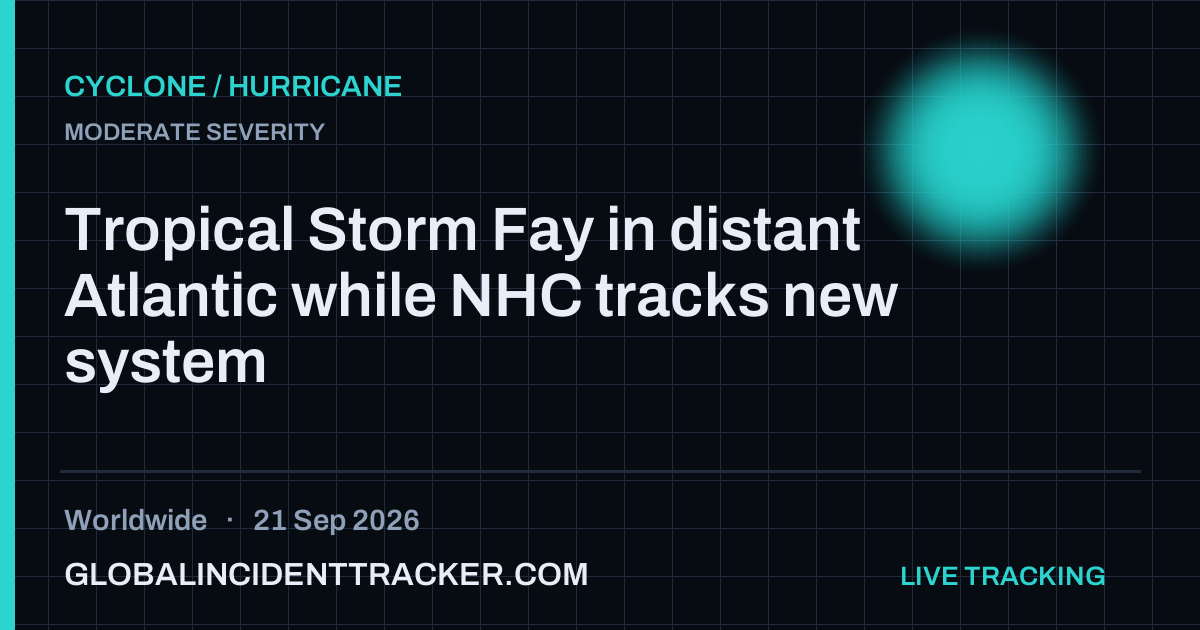 Cyclone / Hurricane incident in worldwide on 21 September 2026 — Global Incident Tracker report card