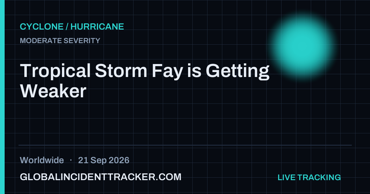 Cyclone / Hurricane incident in worldwide on 21 September 2026 — Global Incident Tracker report card