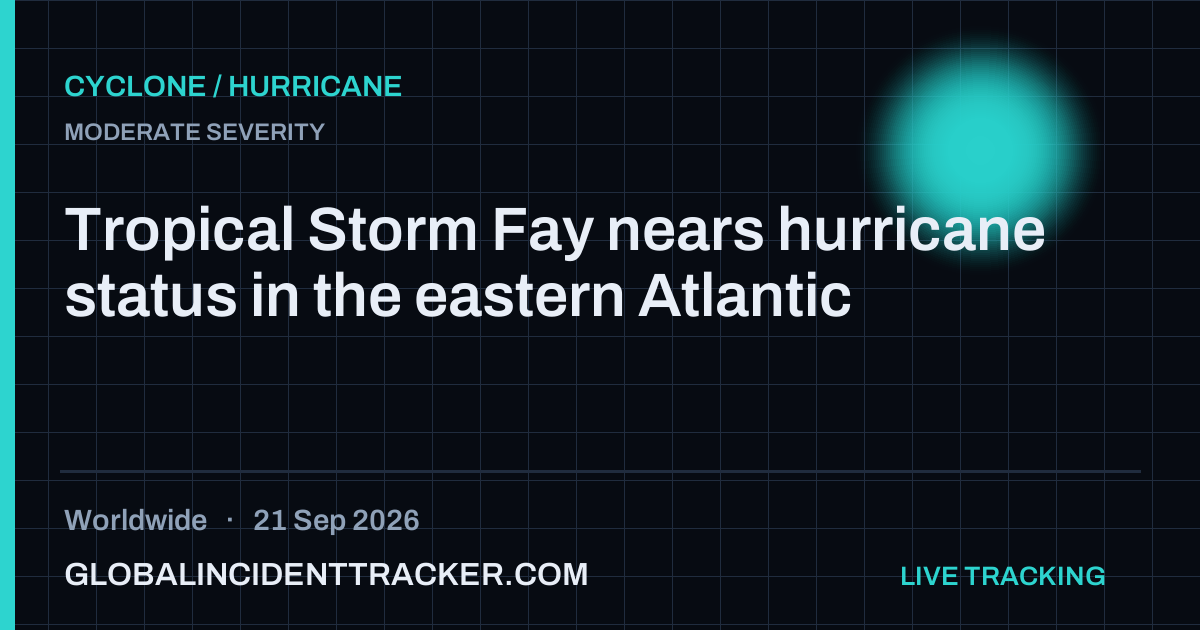 Cyclone / Hurricane incident in worldwide on 21 September 2026 — Global Incident Tracker report card