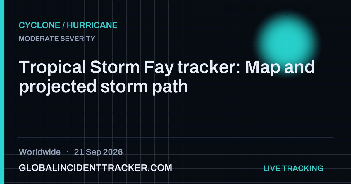 Cyclone / Hurricane incident in worldwide on 21 September 2026 — Global Incident Tracker report card