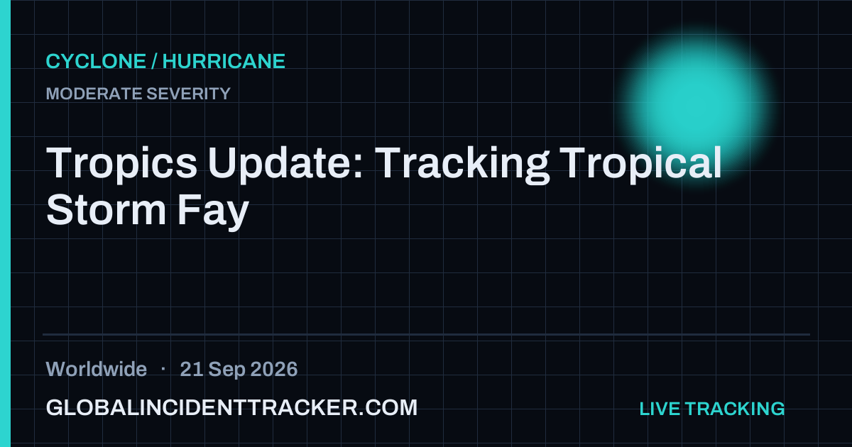 Cyclone / Hurricane incident in worldwide on 21 September 2026 — Global Incident Tracker report card