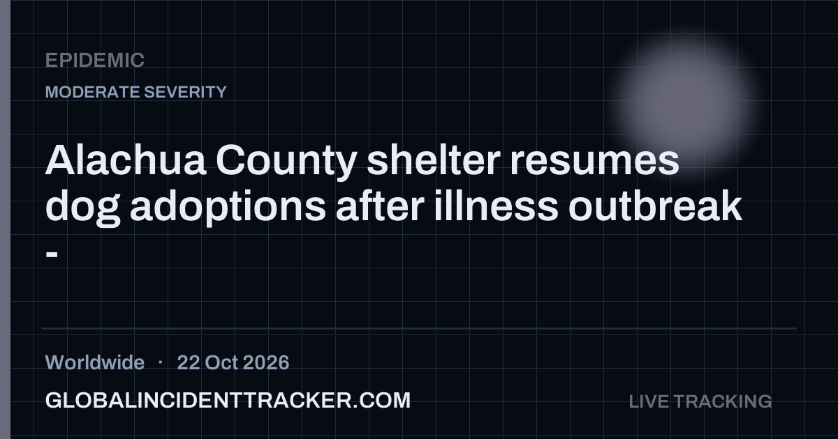 Alachua County shelter resumes dog adoptions after illness outbreak ...