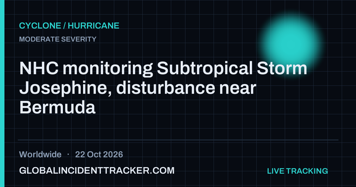 Cyclone / Hurricane incident in worldwide on 22 October 2026 — Global Incident Tracker report card