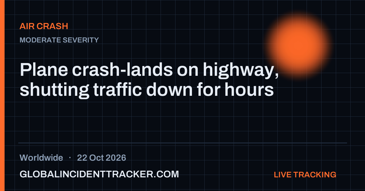 Air Crash incident in worldwide on 22 October 2026 — Global Incident Tracker report card