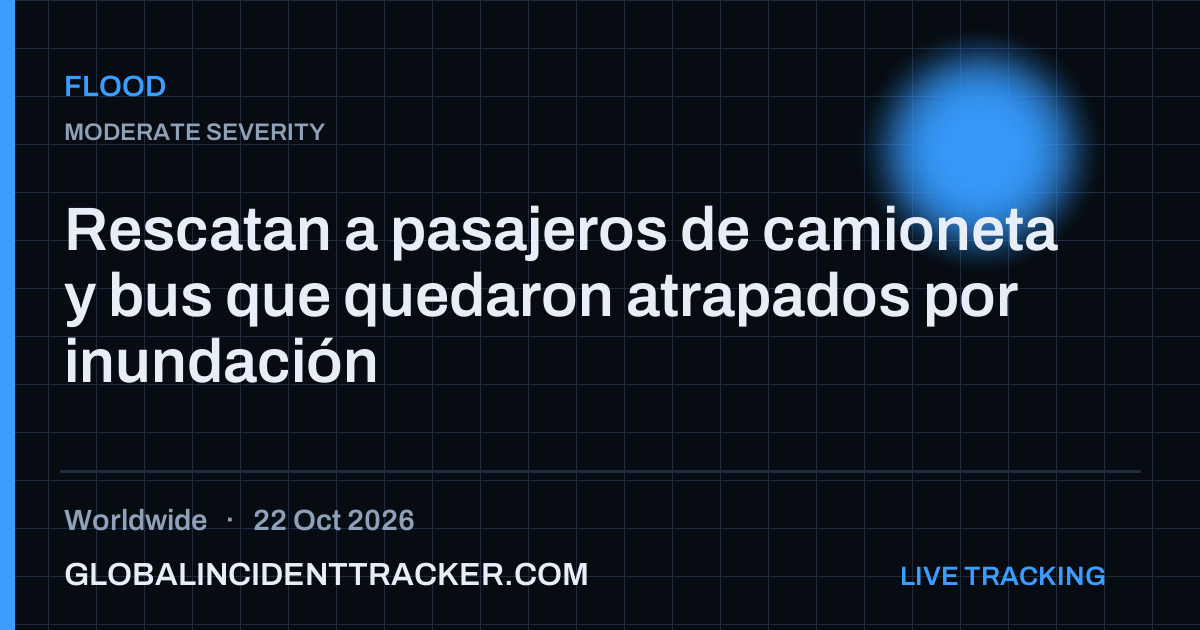 Flood incident in worldwide on 22 October 2026 — Global Incident Tracker report card