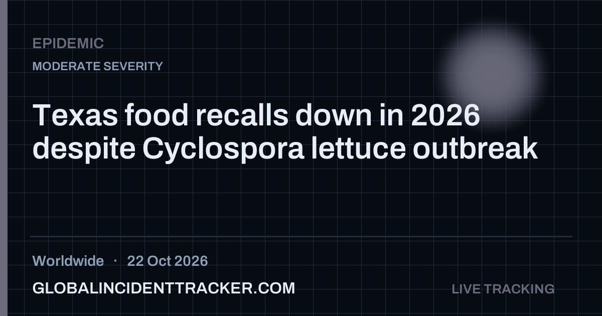 Texas food recalls down in 2026 despite Cyclospora lettuce outbreak ...