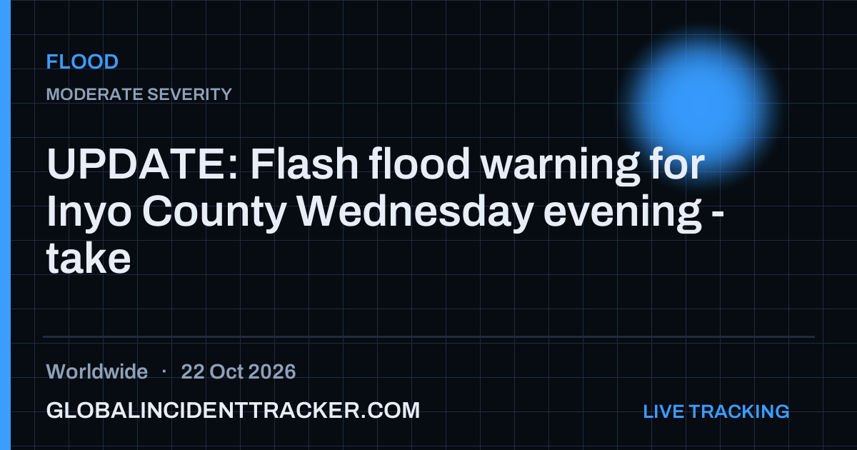 Flood incident in worldwide on 22 October 2026 — Global Incident Tracker report card