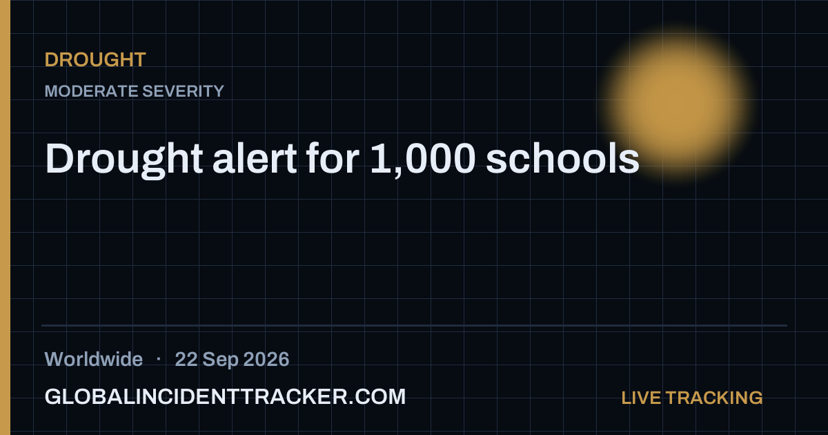 Drought incident in worldwide on 22 September 2026 — Global Incident Tracker report card