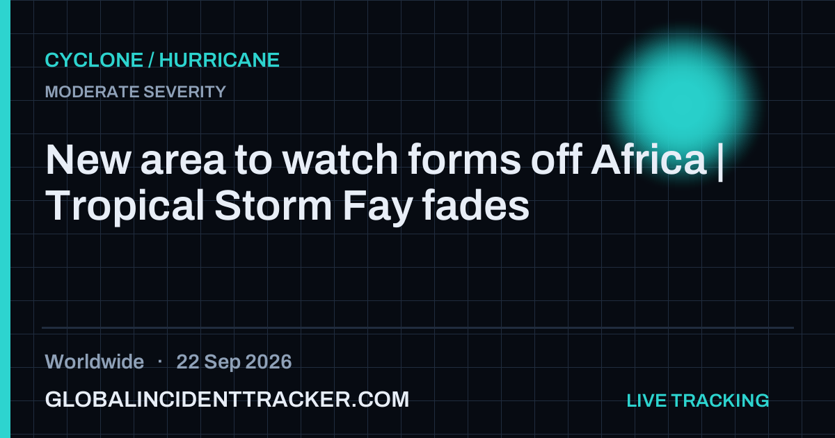 Cyclone / Hurricane incident in worldwide on 22 September 2026 — Global Incident Tracker report card