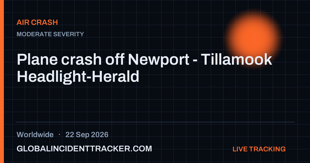 Air Crash incident in worldwide on 22 September 2026 — Global Incident Tracker report card