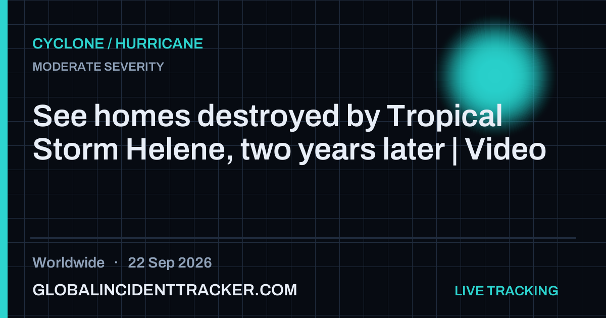 Cyclone / Hurricane incident in worldwide on 22 September 2026 — Global Incident Tracker report card