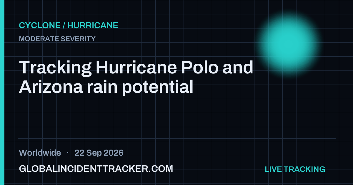 Cyclone / Hurricane incident in worldwide on 22 September 2026 — Global Incident Tracker report card